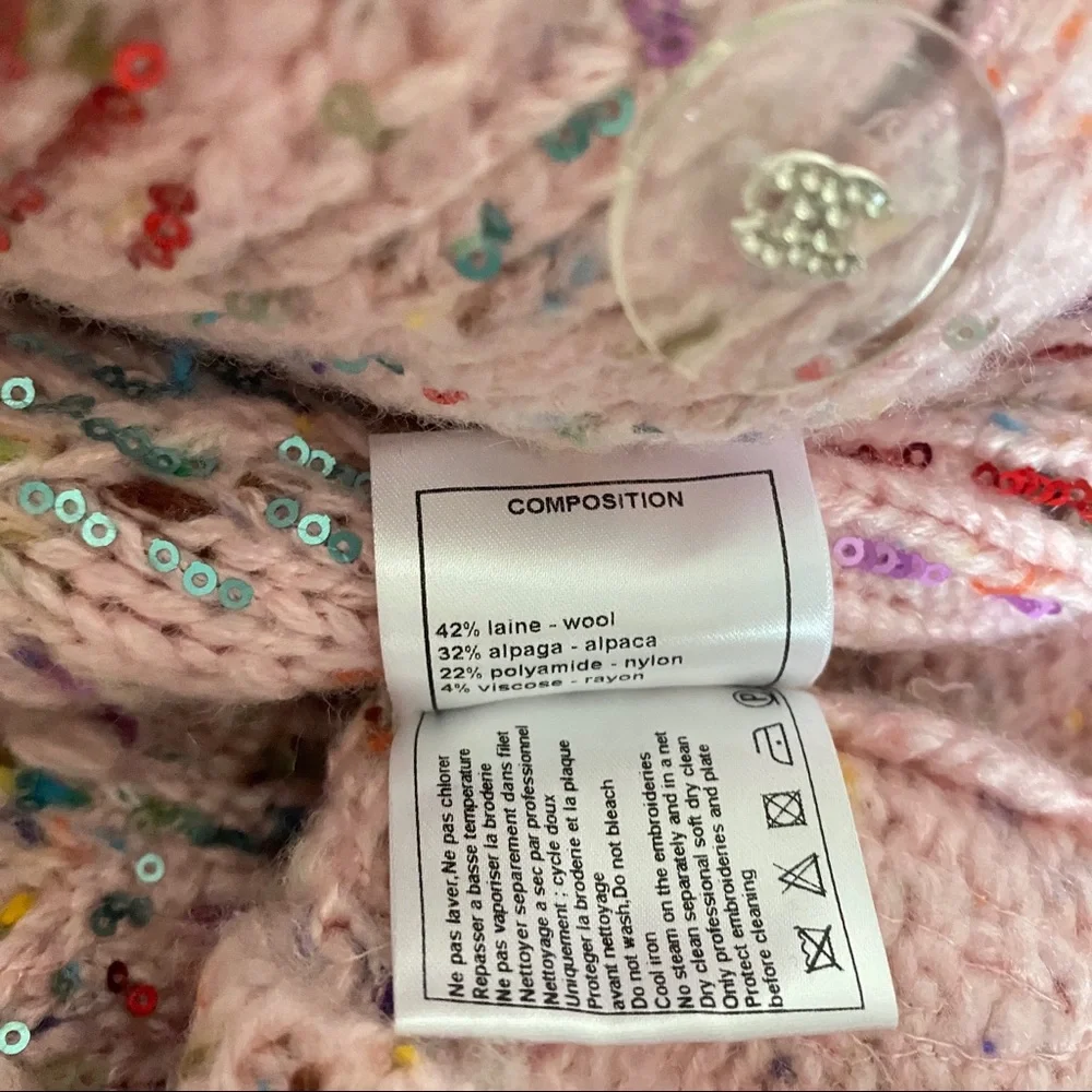 Chanel multicolor sequin sweater